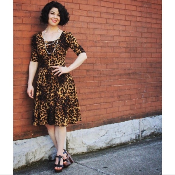 LuLaRoe Dresses & Skirts - LuLaRoe Leopard Print Nicole Dress Size XS